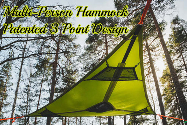 Multi-Person Hammock- Patented 3 Point Design