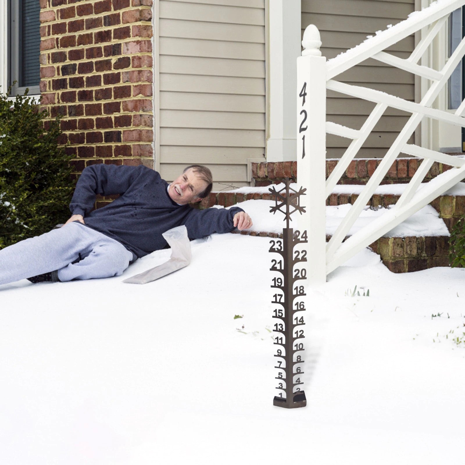 🎅(Early Christmas Sale: 49% Off) Iron Art Snow Gauge