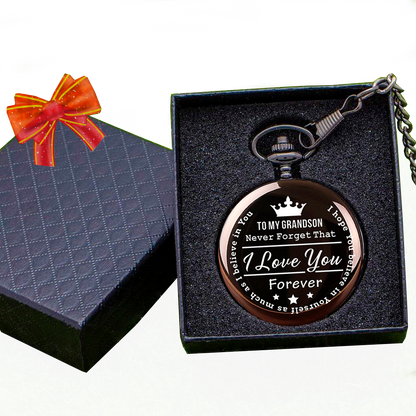 Grandson Engraved Pocket Watch (🎉SPECIAL OFFER 50% OFF)🎉