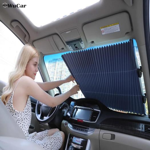 WuCar™  Retractable car sunshade with UV protection.
