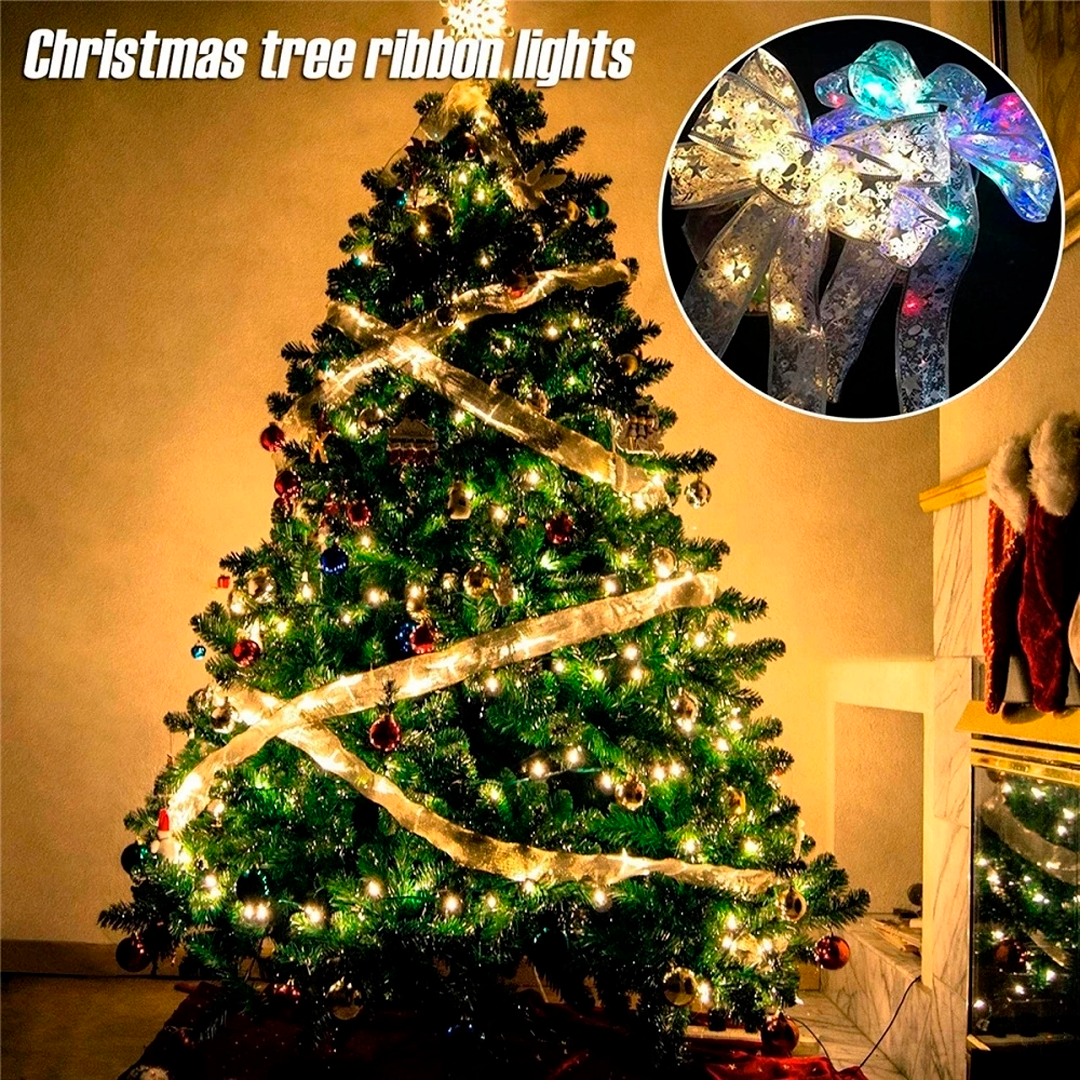 🎄Clearance Sale💥Christmas Ribbon Fairy Lights