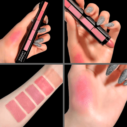 Multi Color Combination 5-in-1 Matte Lipstick