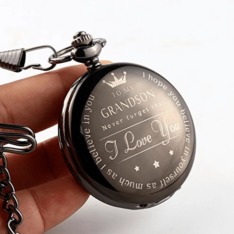 Grandson Engraved Pocket Watch (🎉SPECIAL OFFER 50% OFF)🎉