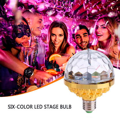 💥LED Disco Ball Colorful Rotating Light Bulb💡