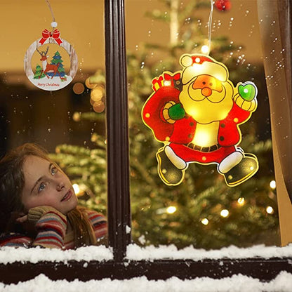 🎄Early Christmas Hot Sale 50% OFF-LED Suction Cup Window Hanging Lights