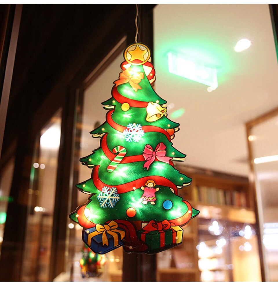 🎄Early Christmas Hot Sale 50% OFF-LED Suction Cup Window Hanging Lights