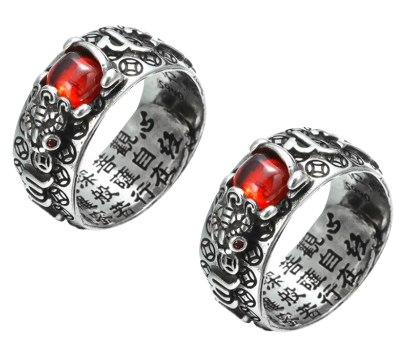 Pixiu™ Tibetan lucky ring.