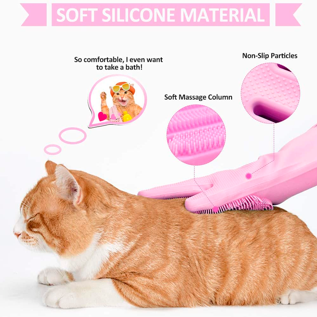 🎅🏻 (Early Christmas Sale: 49% OFF🎁) Magic Silicone Pet Grooming Gloves