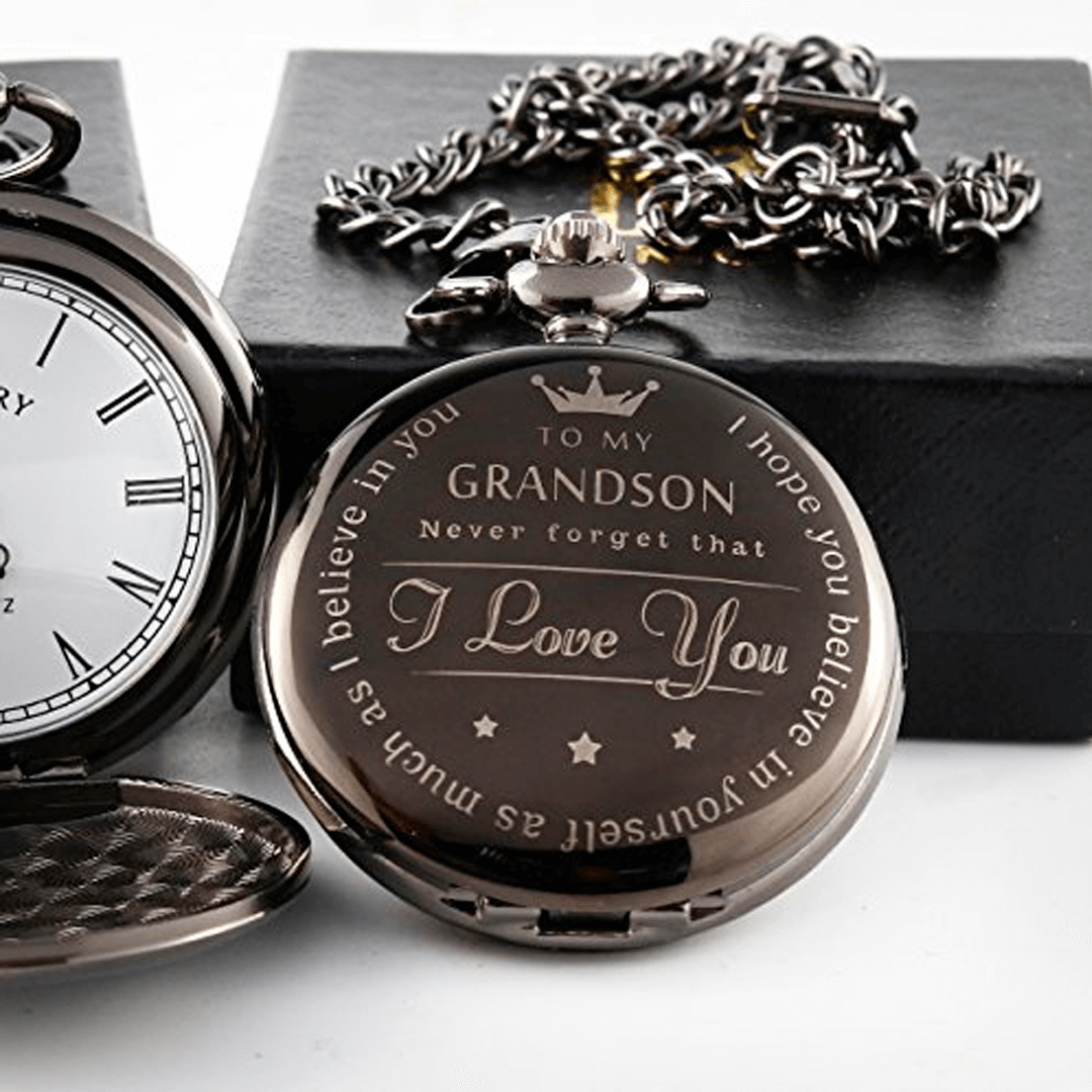 Grandson Engraved Pocket Watch (🎉SPECIAL OFFER 50% OFF)🎉