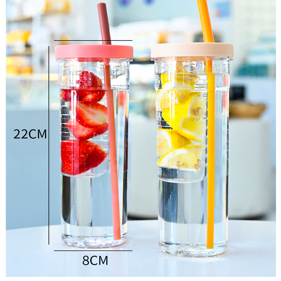 Portable Cup With Straw