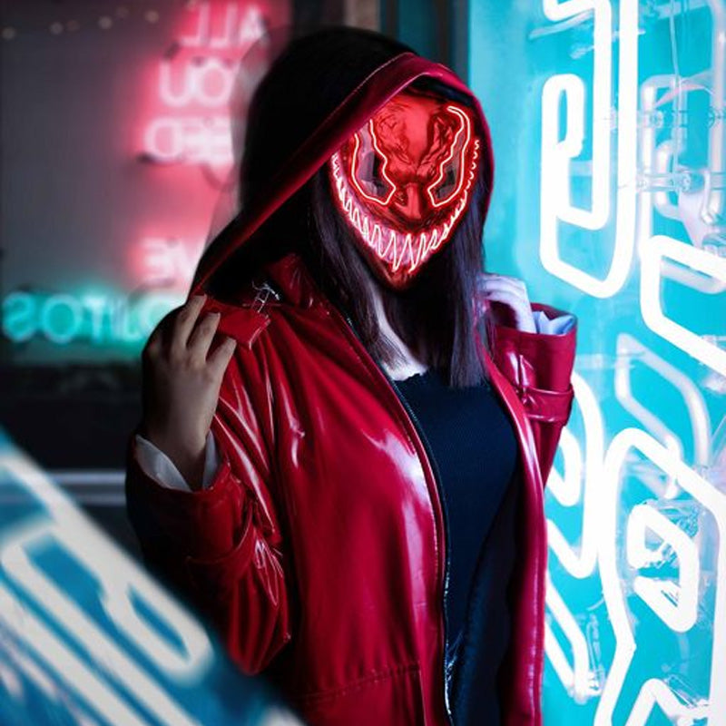 🔥2022-New Horror Led V Mask 🎃
