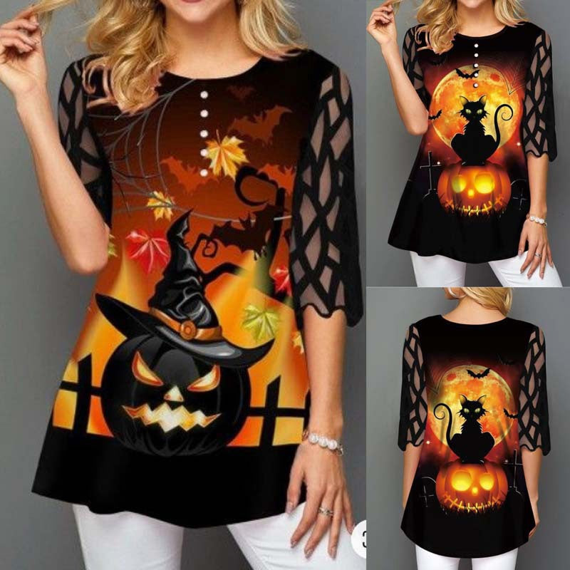 WOMEN'S HALLOWEEN BLOUSE