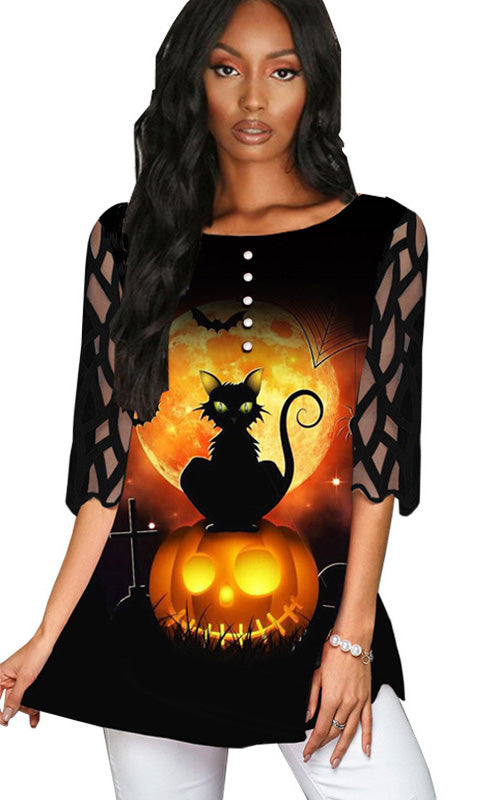 WOMEN'S HALLOWEEN BLOUSE